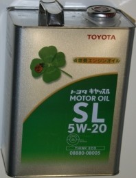 Основное фото Toyota Motor Oil SL 5w-20 (г/крек) 4л. 08880-08005
