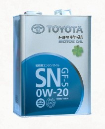 Основное фото Toyota Motor Oil SN 0W-20 (г/крек) 4л. 08880-10505