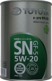 Основное фото Toyota Motor Oil SN 5W-20 (г/крек) 1л. 08880-10606