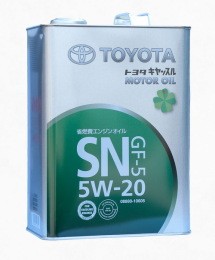 Основное фото Toyota Motor Oil SN 5W-20 (г/крек) 4л. 08880-10605