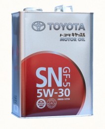 Основное фото Toyota Motor Oil SN/CF 5W-30 (г/крек) 4л. 08880-10705