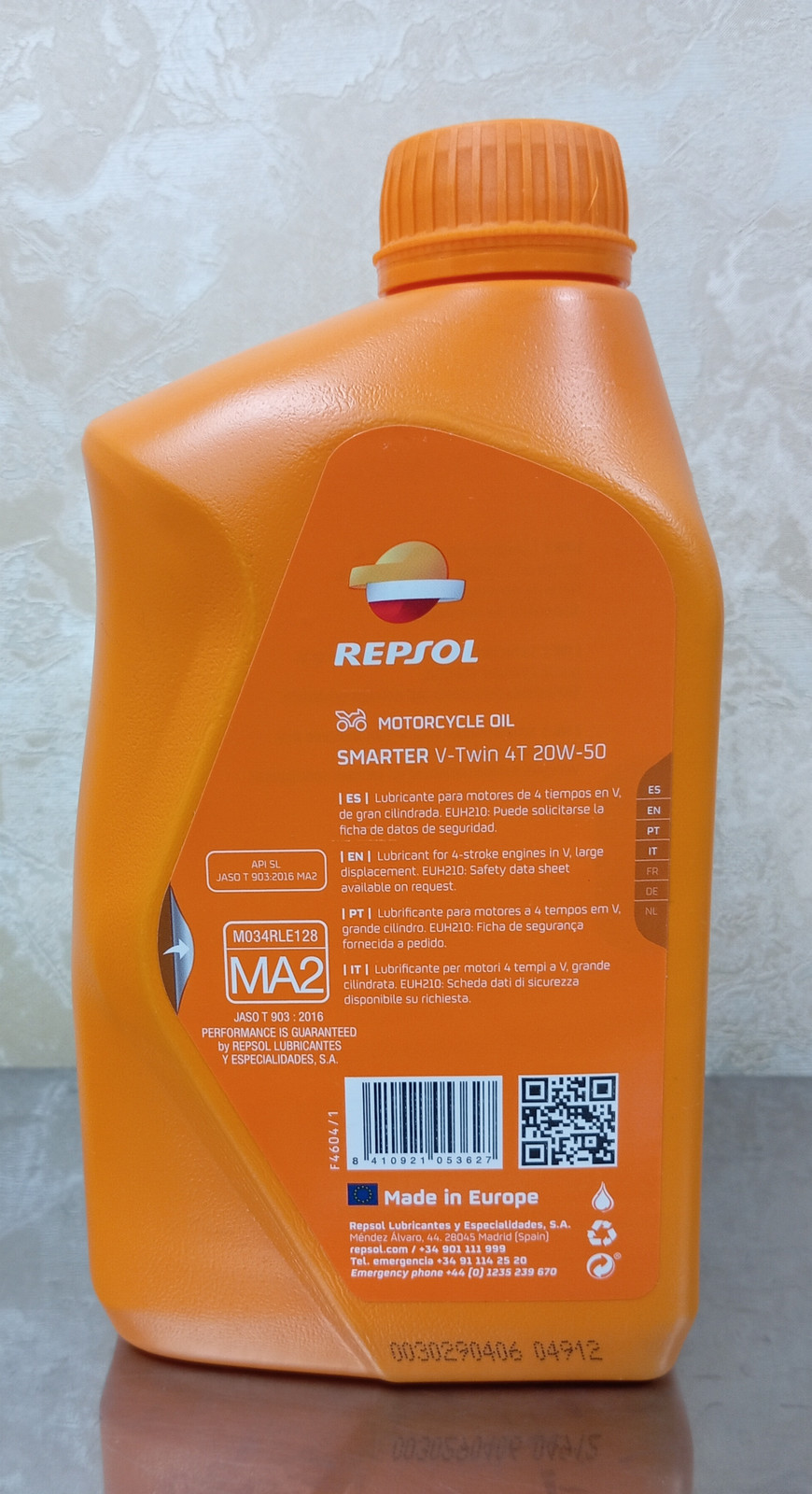 REPSOL MOTO V-TWIN 4T 20W50 в омске купить по цене 1350 рублей в  интернет-магазине OILSHOP55.Ru