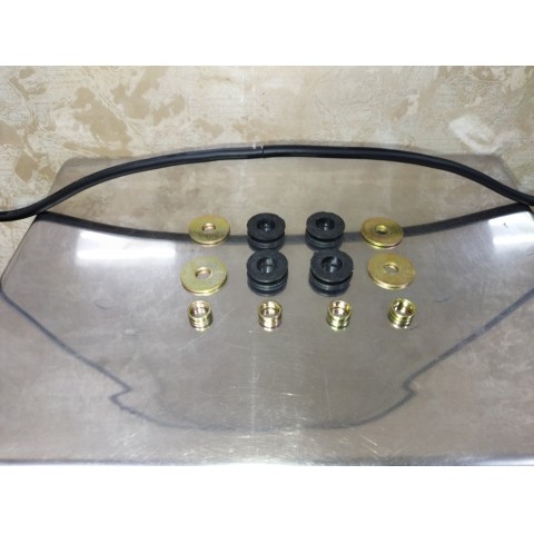 Дополнительное фото товара Стекло ветровое T125, T150 (универсальное, с креплением)