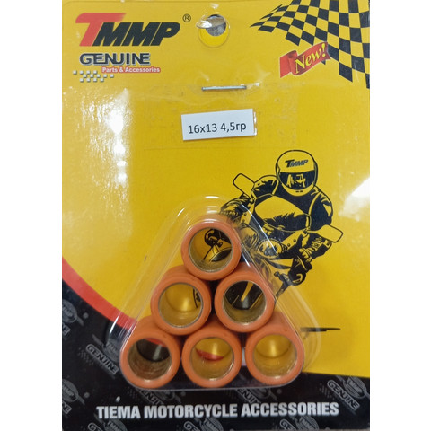Дополнительное фото товара Ролики вариатора (компл. 6шт) 16x13 4,5гр Honda DIO, 139QMB